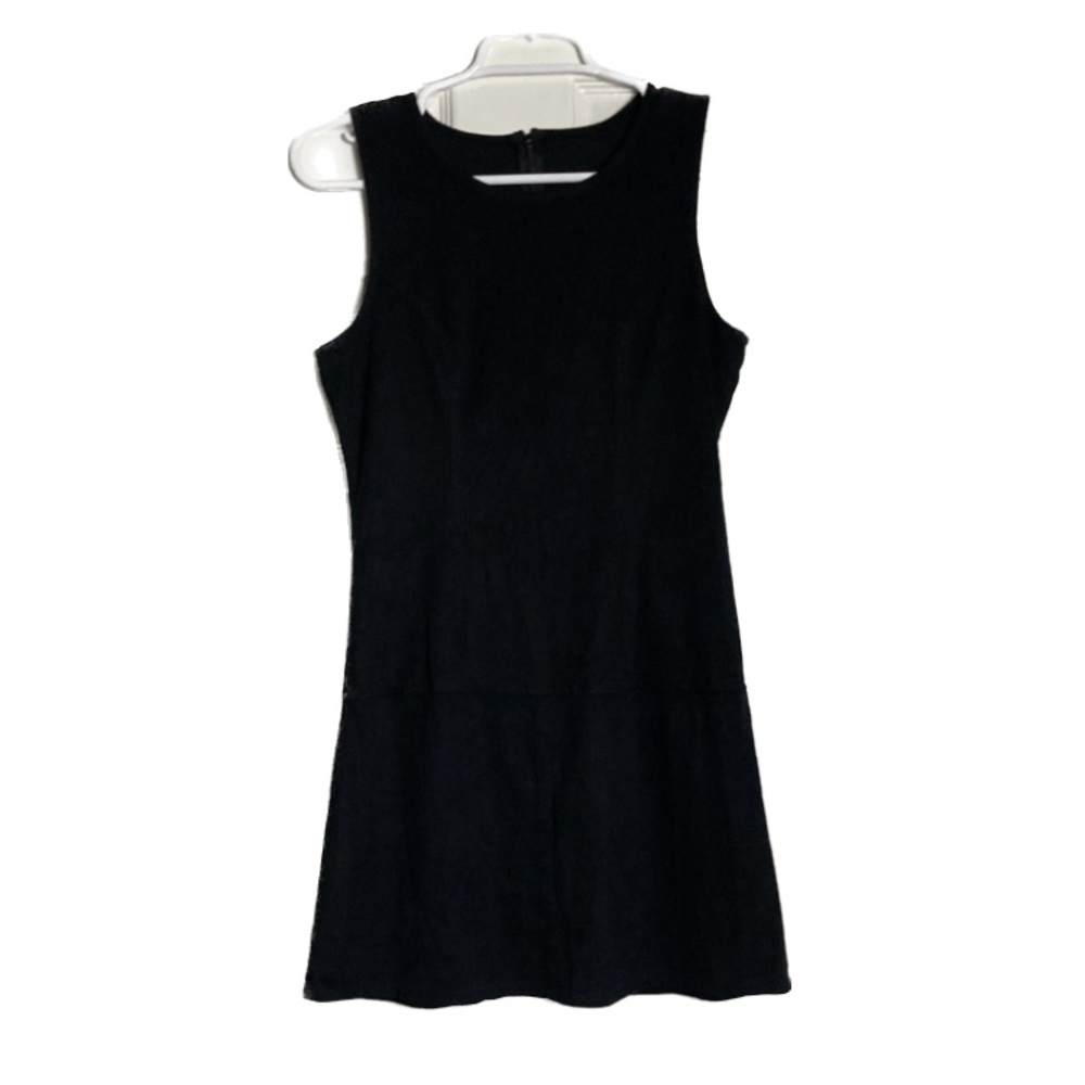 Black zipper closure short dress s/m